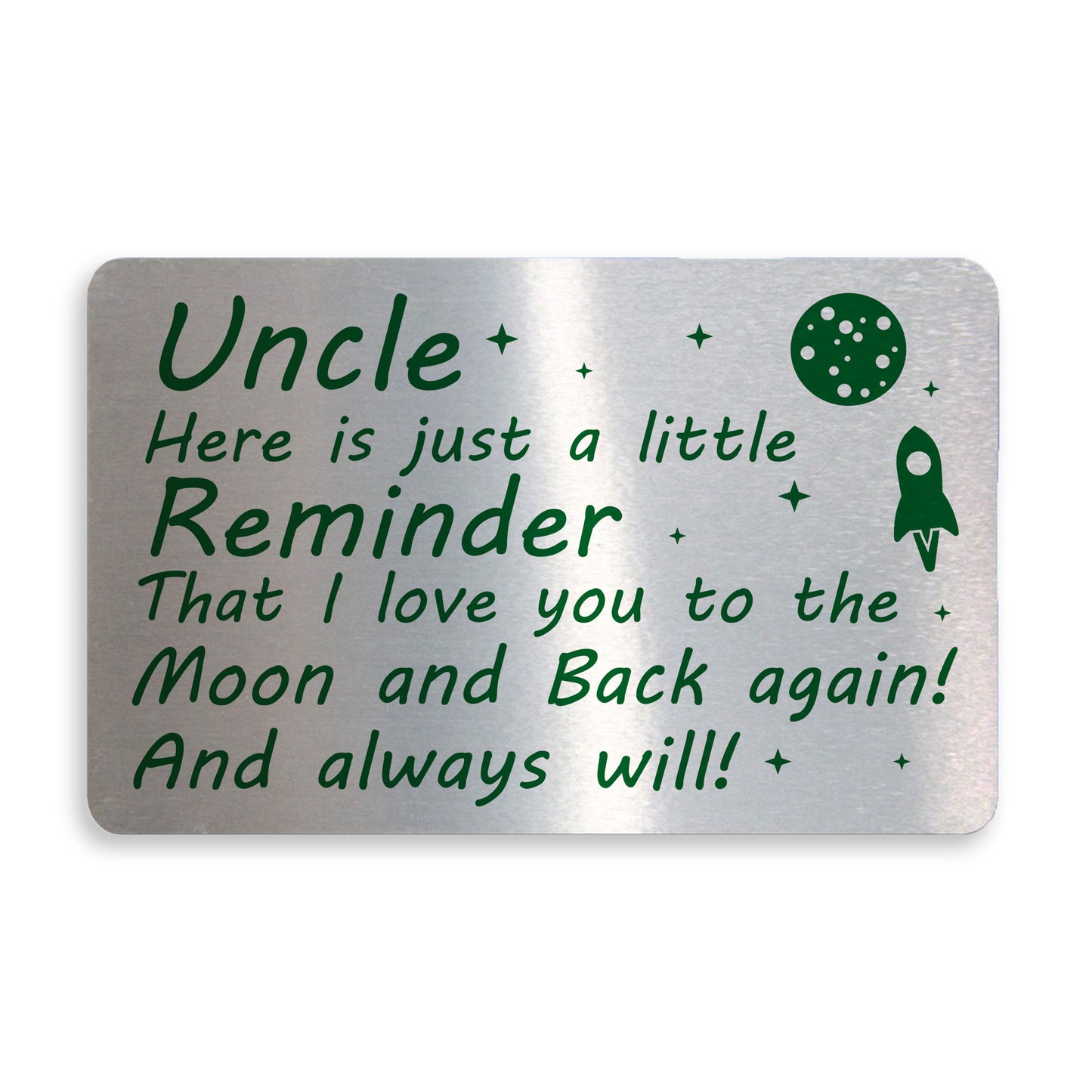 Metal Wallet Card Gift For Uncle Novelty Christmas Birthday Gift
