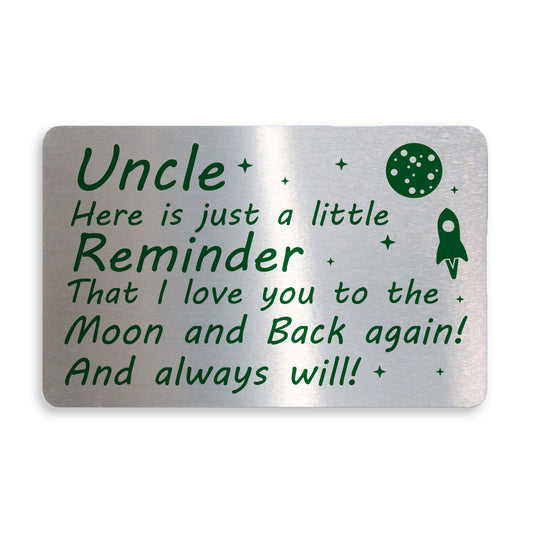 Metal Wallet Card Gift For Uncle Novelty Christmas Birthday Gift