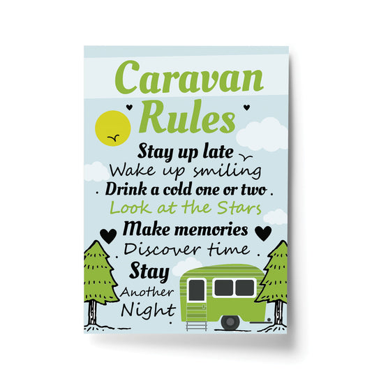 Caravan Rules Print Caravan Accessories Caravan Gift Home Decor