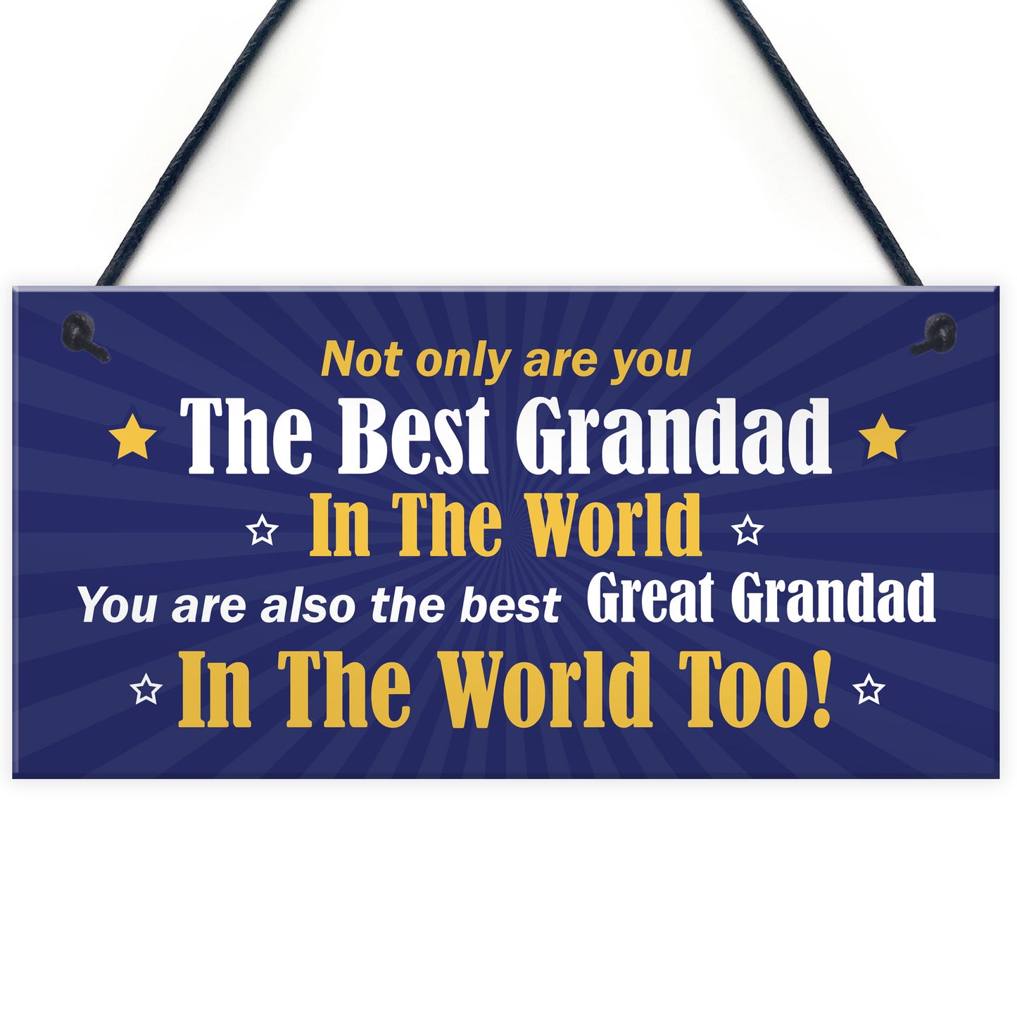 Great Grandad Gifts Hanging Sign Grandad Birthday Gift