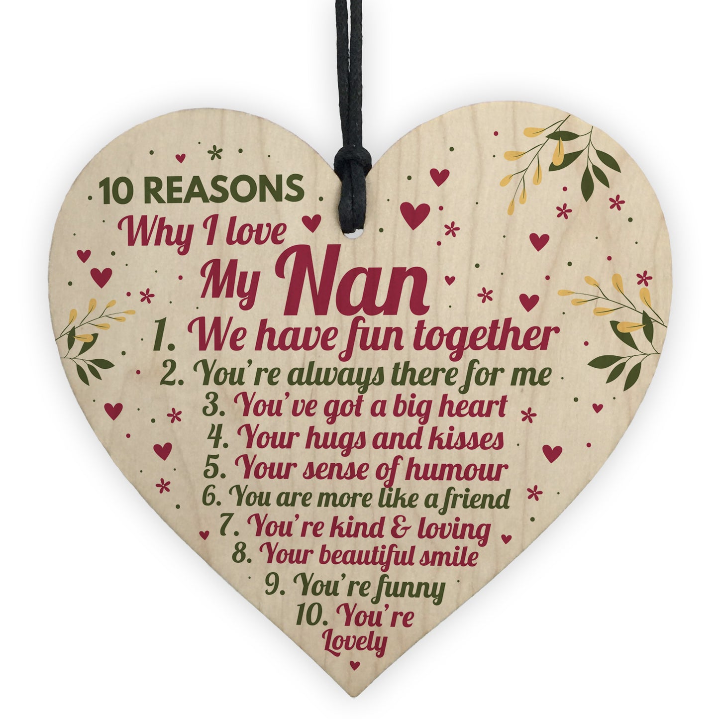 Reasons Why I Love My Nan Mothers Day Gift For Her Nan Birthday