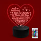 1st Wedding Anniversary Gifts for Her Him NEON LED Lamp