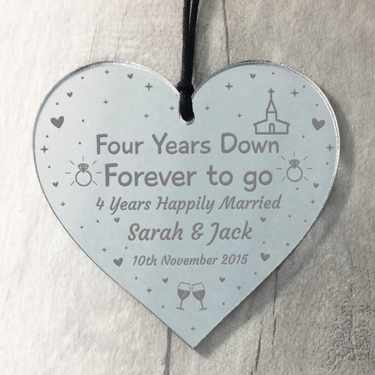 4th Anniversary Gift For Husband Wife Wedding Anniversary Gift