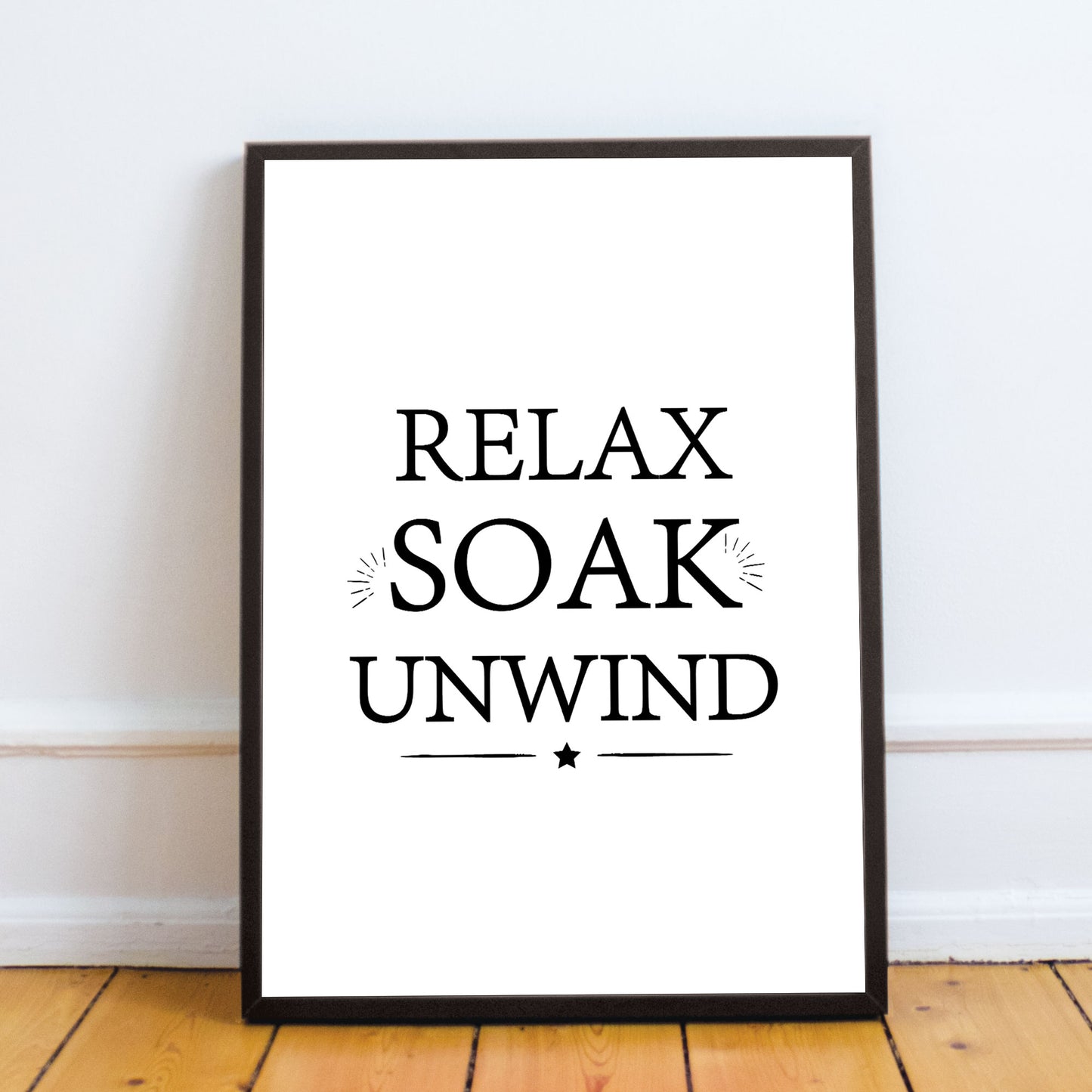 Bathroom Sign Hanging Wall Print Framed New Home Gift Home Decor