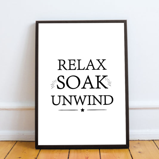 Bathroom Sign Hanging Wall Print Framed New Home Gift Home Decor