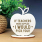 TEACHER GIFT Wooden Apple Thank You Gift From Student School