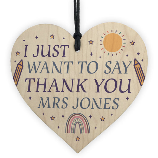 Personalised Thank You Gifts For Teacher Assistant Tutor Mentor