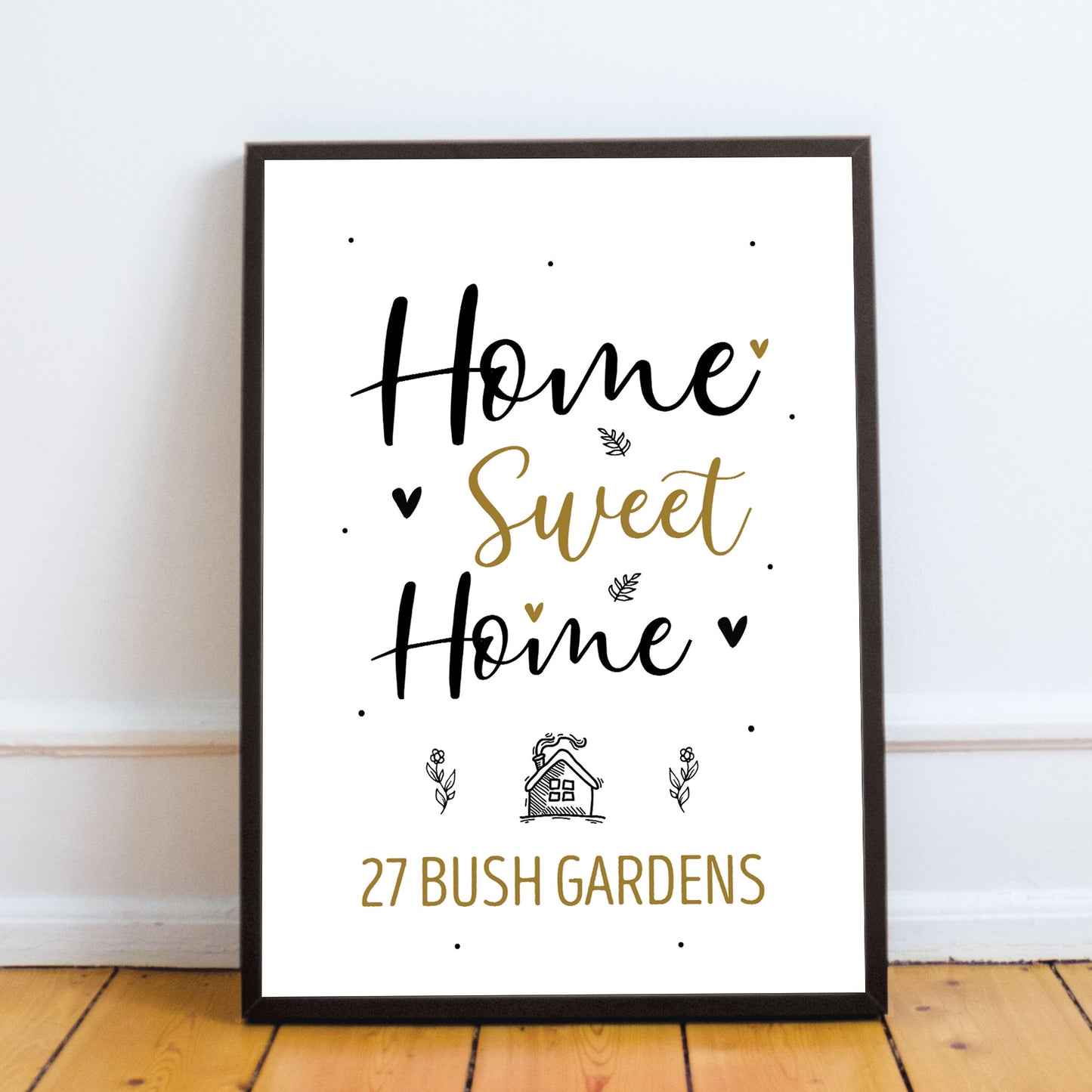 New Home Gift Personalised House Warming Gift Home Sweet Home