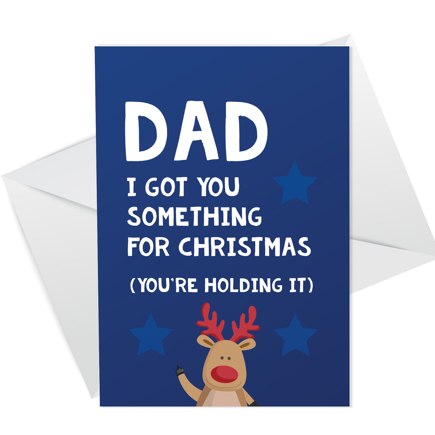 Joke Funny Christmas Card For Dad From Daughter Son A6 Card