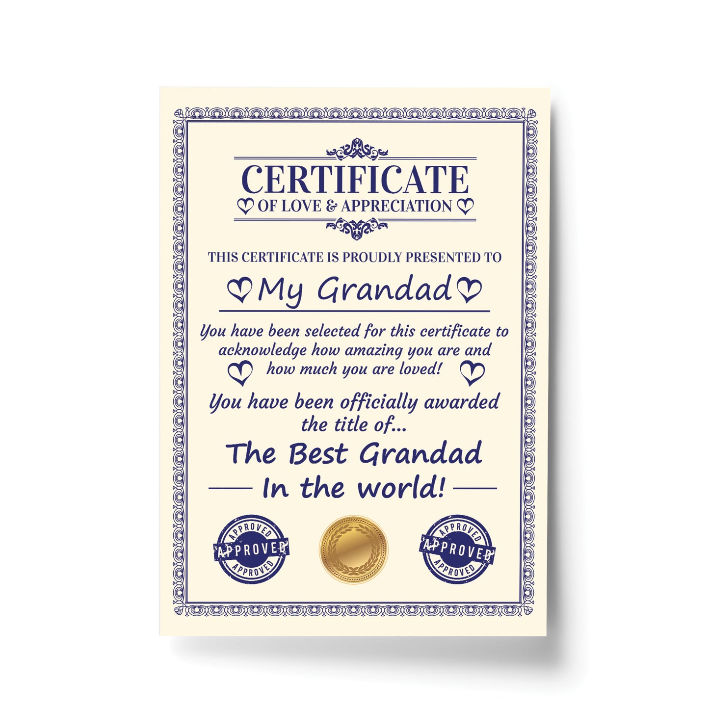 Novelty Gift For Grandad Print Funny Grandad Birthday Gift