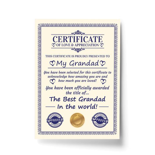 Novelty Gift For Grandad Print Funny Grandad Birthday Gift