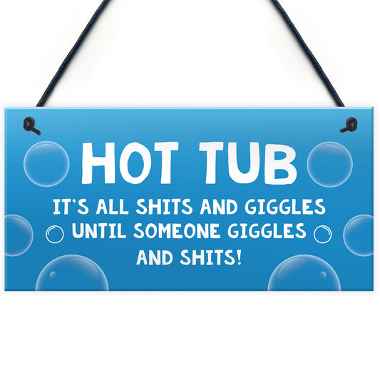 Hot Tub Garden Plaques Funny Hanging Signs For Hot Tub Home