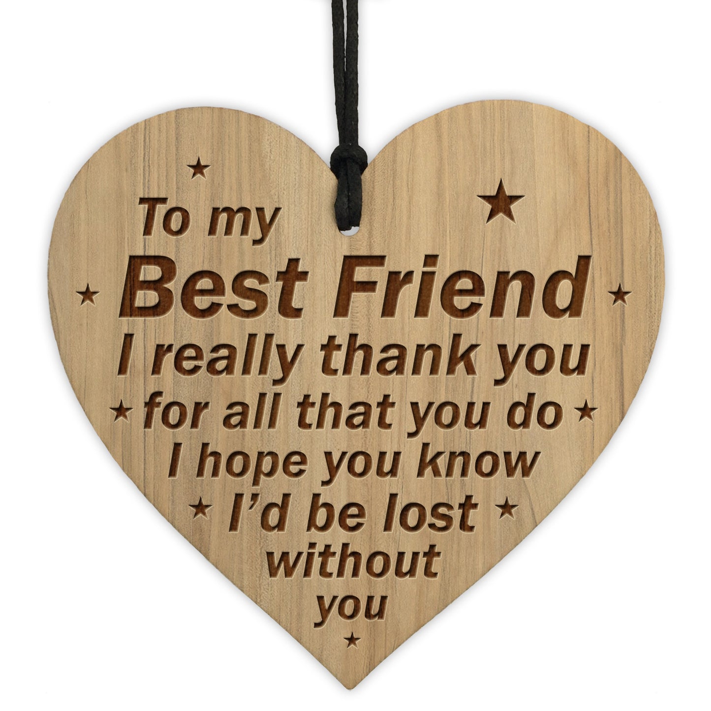 Gift For Friend Best Friend Engraved Heart Friendship Gift