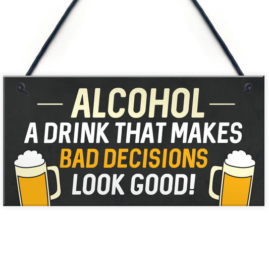 Funny Man Cave Decor Gifts Bar Signs Hanging Home Bar Signs