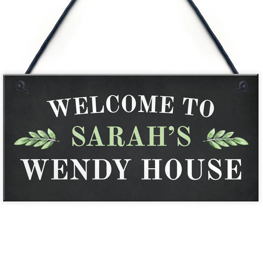 PERSONALISED Summer House Wendy House Hanging Garden Sign