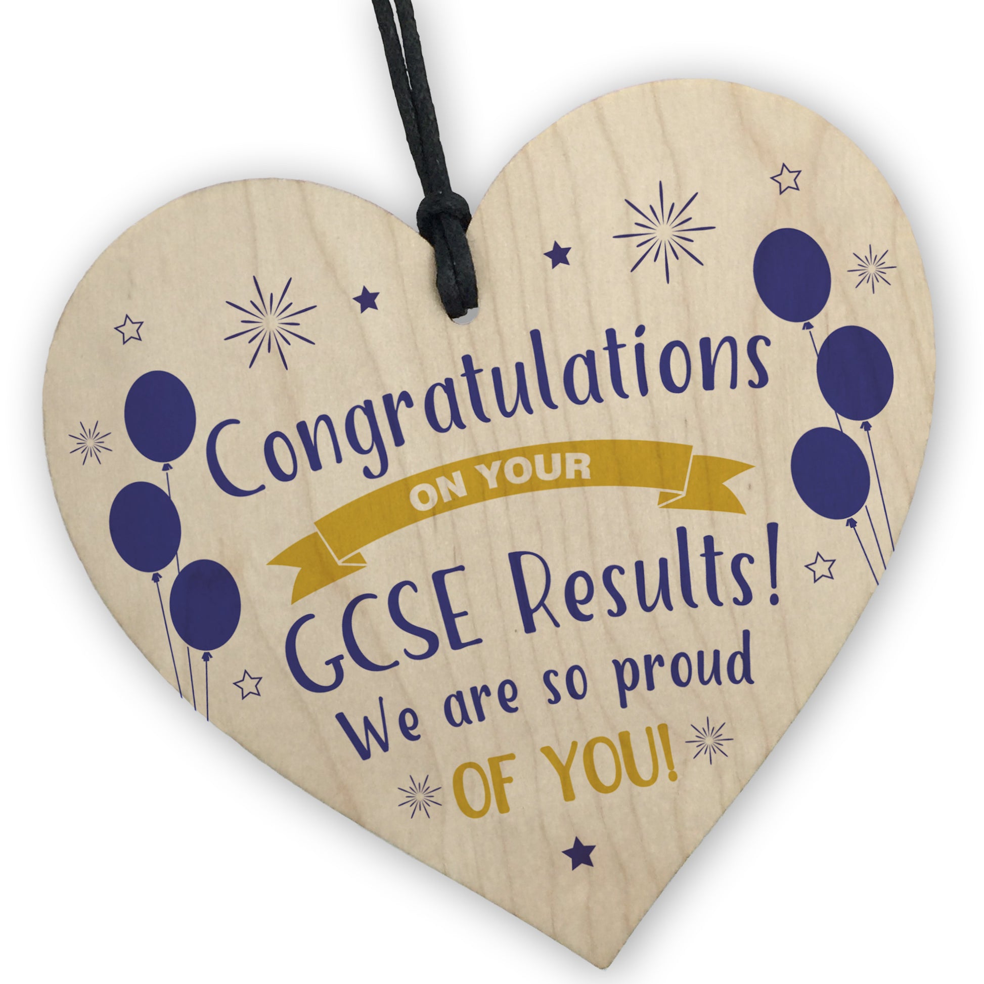 RED OCEAN Cuore In Legno Con Scritta 'Congratulations You PASSED' - Regalo Di Laurea Per Esami Universitari - 4