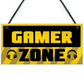 Gamer Zone Sign Gamer Gift For Birthday Christmas Son Dad