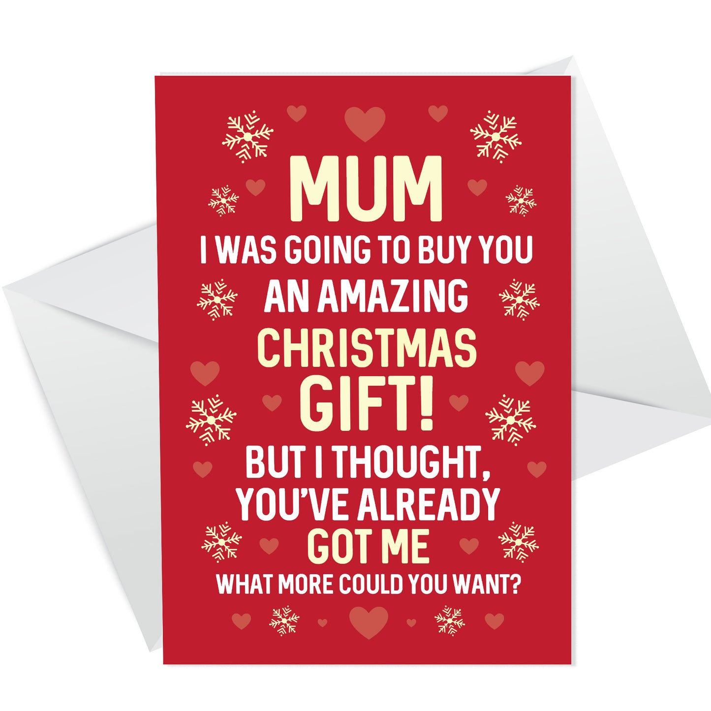 Christmas Card For Mum Funny Mum Card From Daughter Son Joke