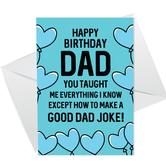 Funny Birthday Cards For Dad Joke Dad Birthday Cards