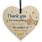 Thank You Gift For Colleague Wood Heart Gift For Nurse Teacher