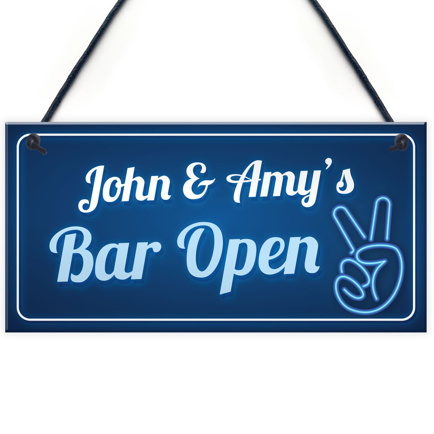 Funny Bar Open Sign Man Cave Home Bar Shed Sign Personalised