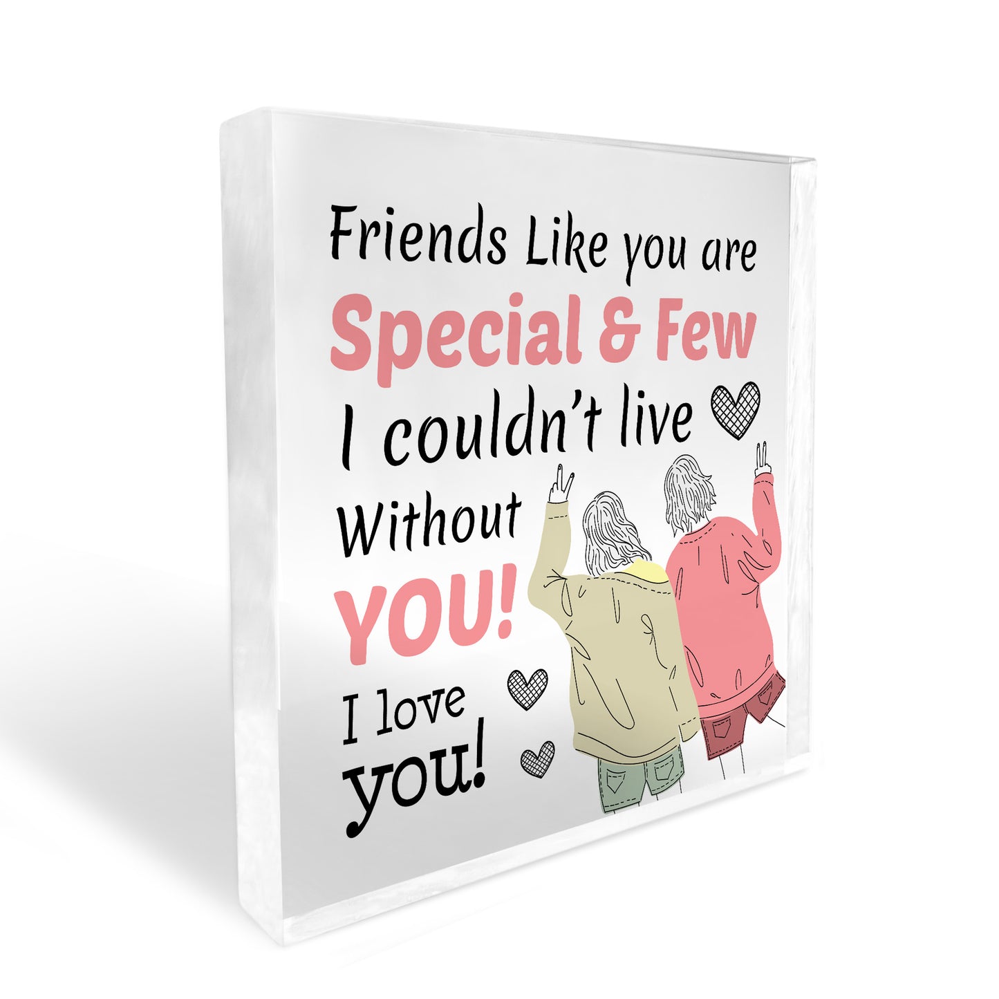 Christmas Gift for Friend Acrylic Plaque Best Friend Friendship