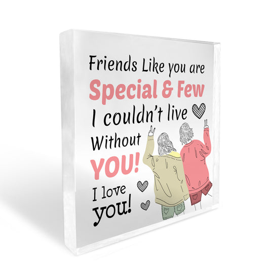Christmas Gift for Friend Acrylic Plaque Best Friend Friendship