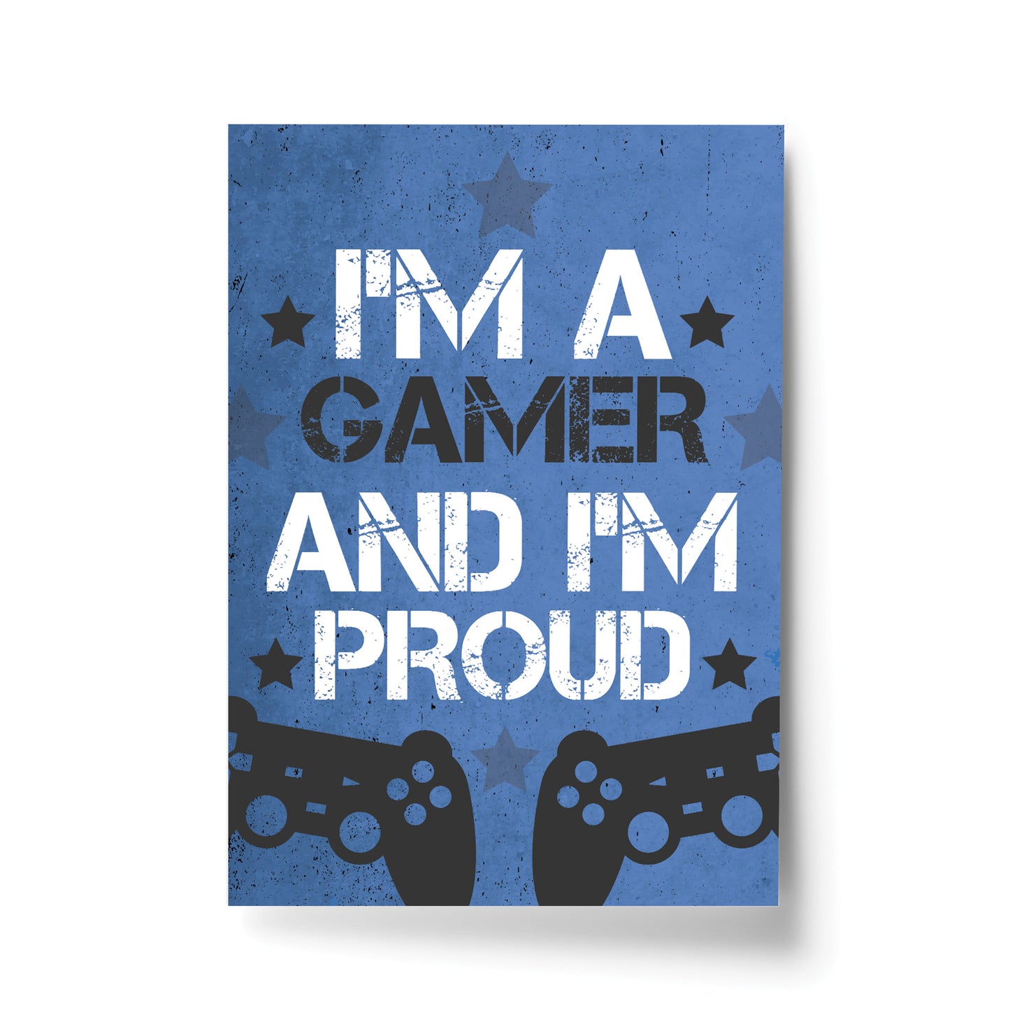 Blue Gaming Prints Games Room Boys Bedroom Decor Gift For Son