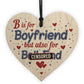 Boyfriend Funny Gifts For Birthday Christmas Wood Heart Keepsake