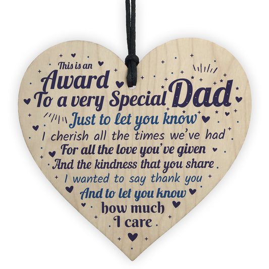Dad Christmas Presents Wooden Heart Birthday Gifts For Daddy