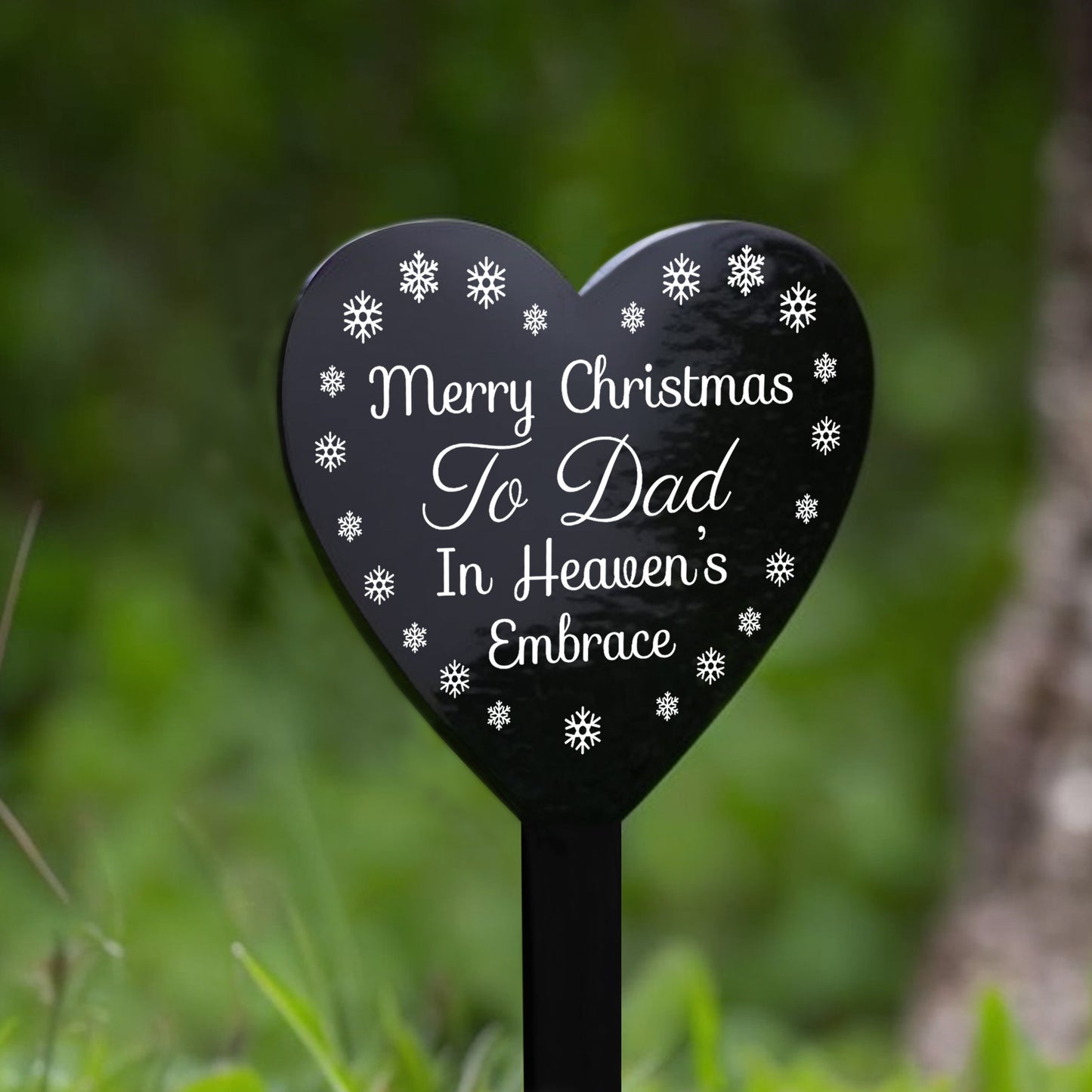 Dad Christmas Memorial Graveside Plaque Grave Memorial Decor
