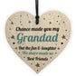 Grandad Gift For Best Friend Wood Heart Grandad Birthday Xmas
