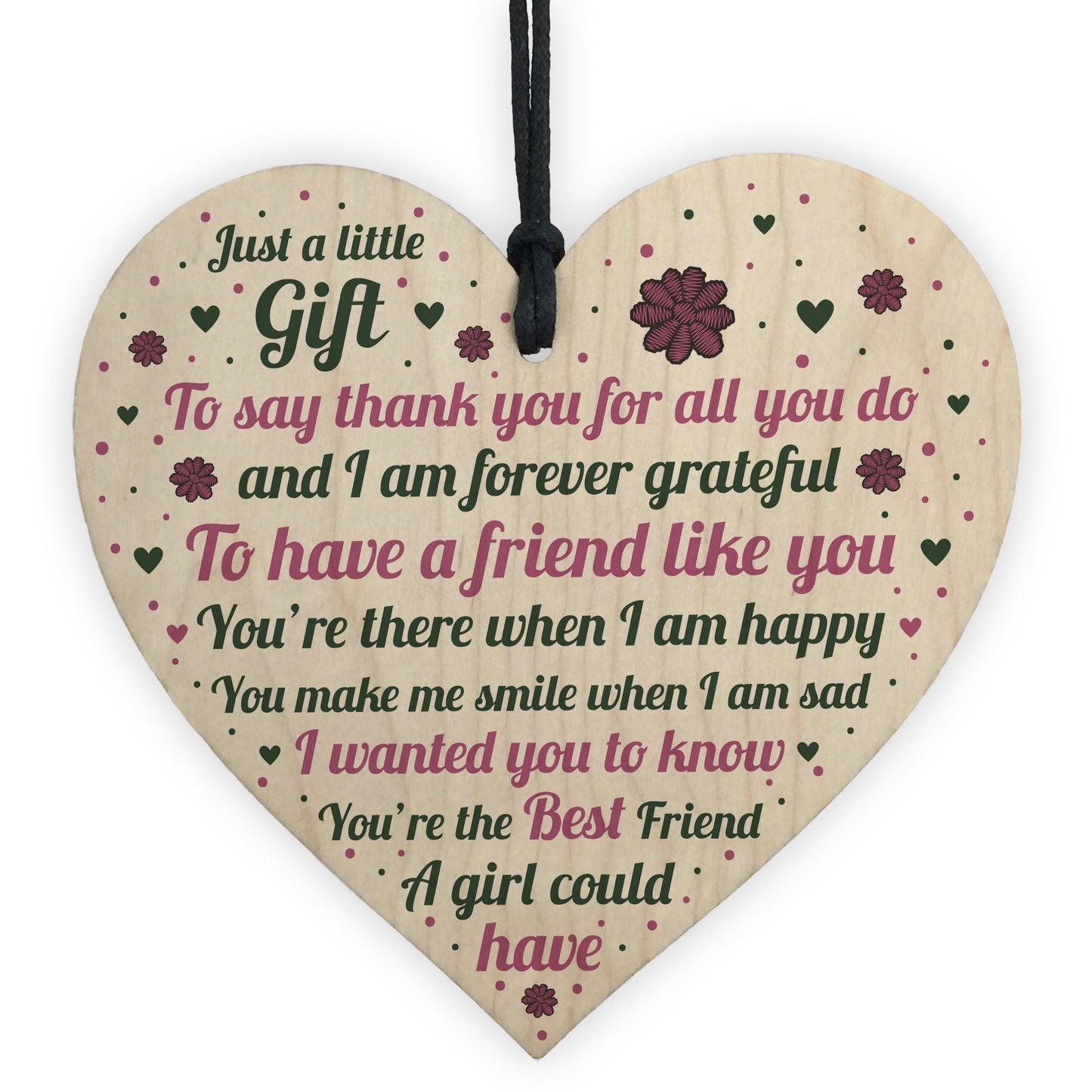 Best Friend Plaque Wooden Heart Best Friend Gifts For Women