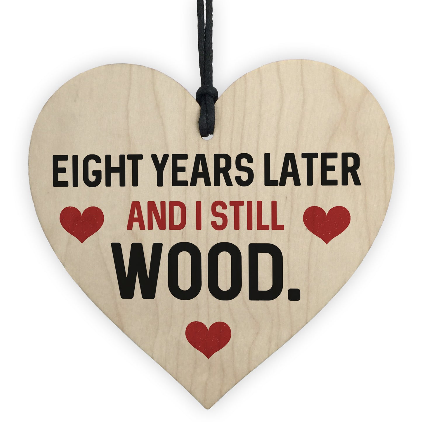 Funny 8th Anniversary Gift For Wife Husband Heart Gift For Him