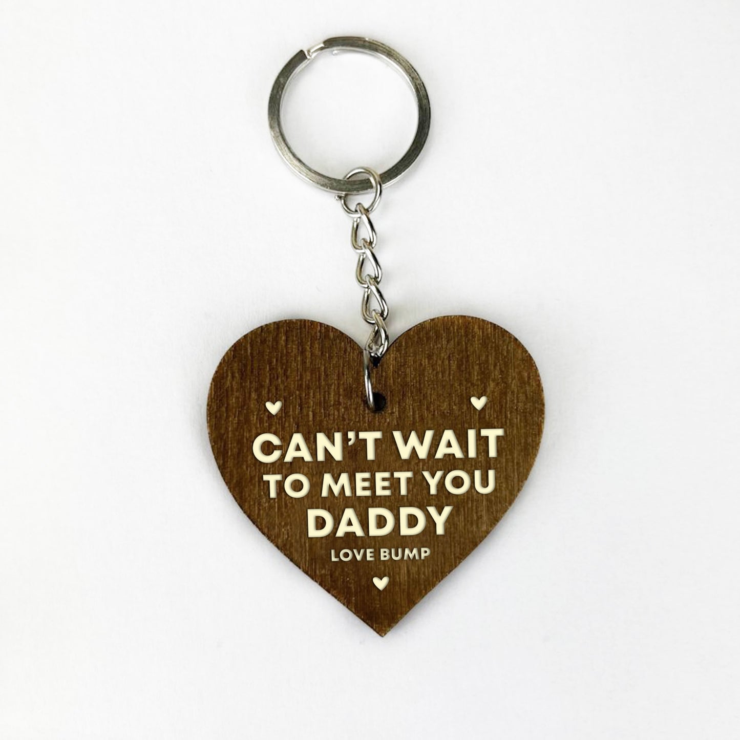Handmade Wood Keyring From Bump Gifts For Men Dad Daddy To Be