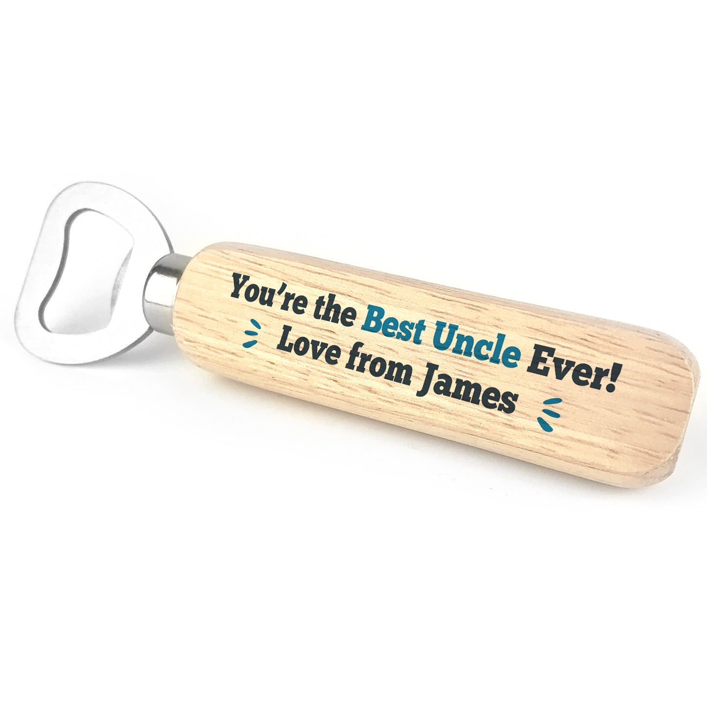 Novelty Gift For Uncle Wooden Bottle Opener Gift For Him