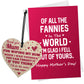 Funny Mothers Day Card For Mum Wooden Heart Mother's Day Gift