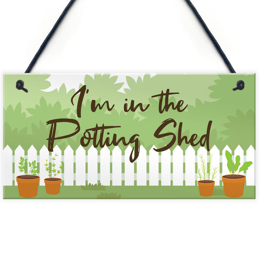Novelty Garden Sign Potting Shed Garden Signs And Plaques
