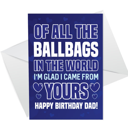 Birthday Card For Dad Funny 30th 40th 50th 60th Birthday Card