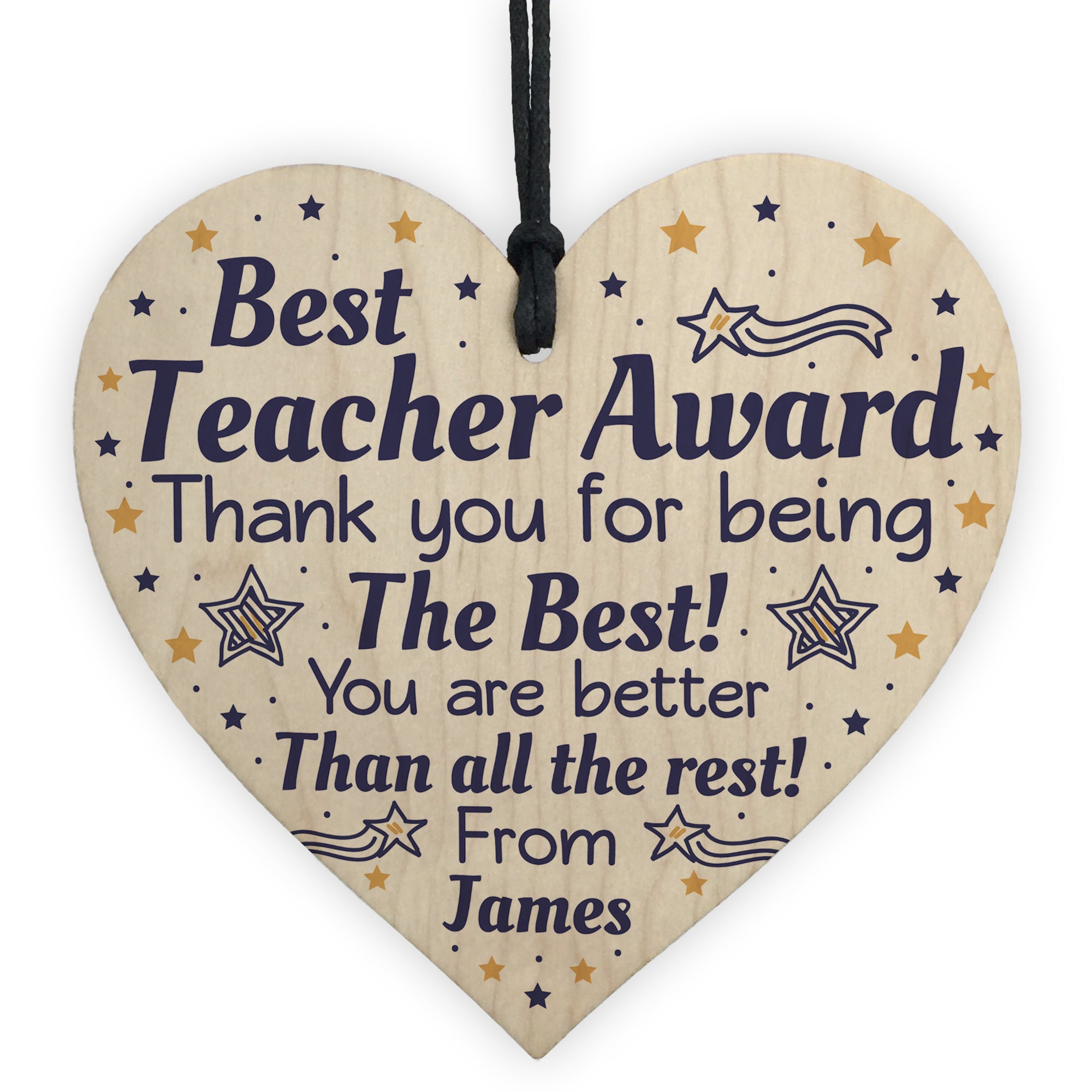 Personalised Teacher Gift Top Teacher Award Thank you Pre School – Red ...