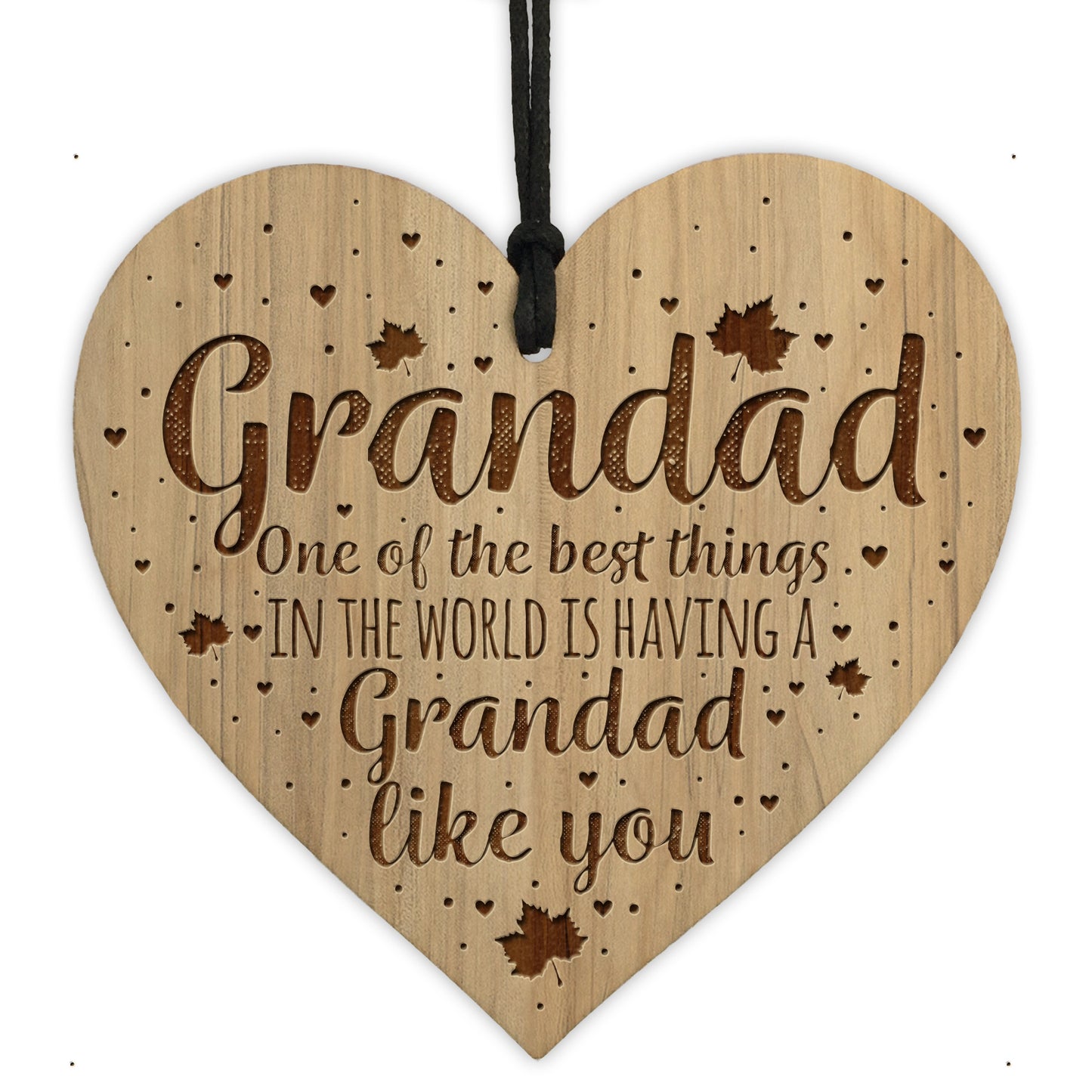 Grandad Gift Plaque Engraved Heart Birthday Christmas Gift