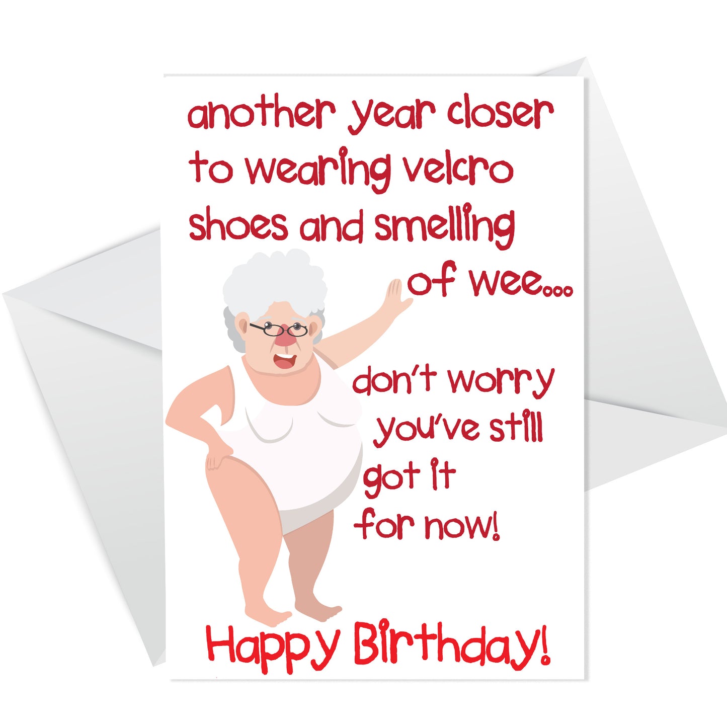 Funny Women Birthday Card - Wonders Of Old Age - Hilarious Card