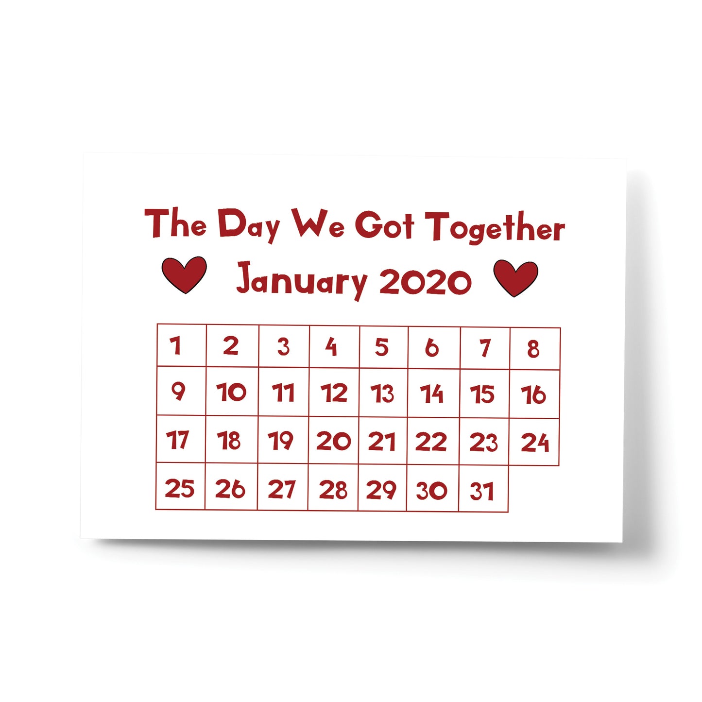 Personalised Boyfriend Husband Wife Anniversary Gift Print