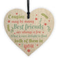 Best Friend Cousin Gift Wooden Heart Keepsake Sign Family Plaque
