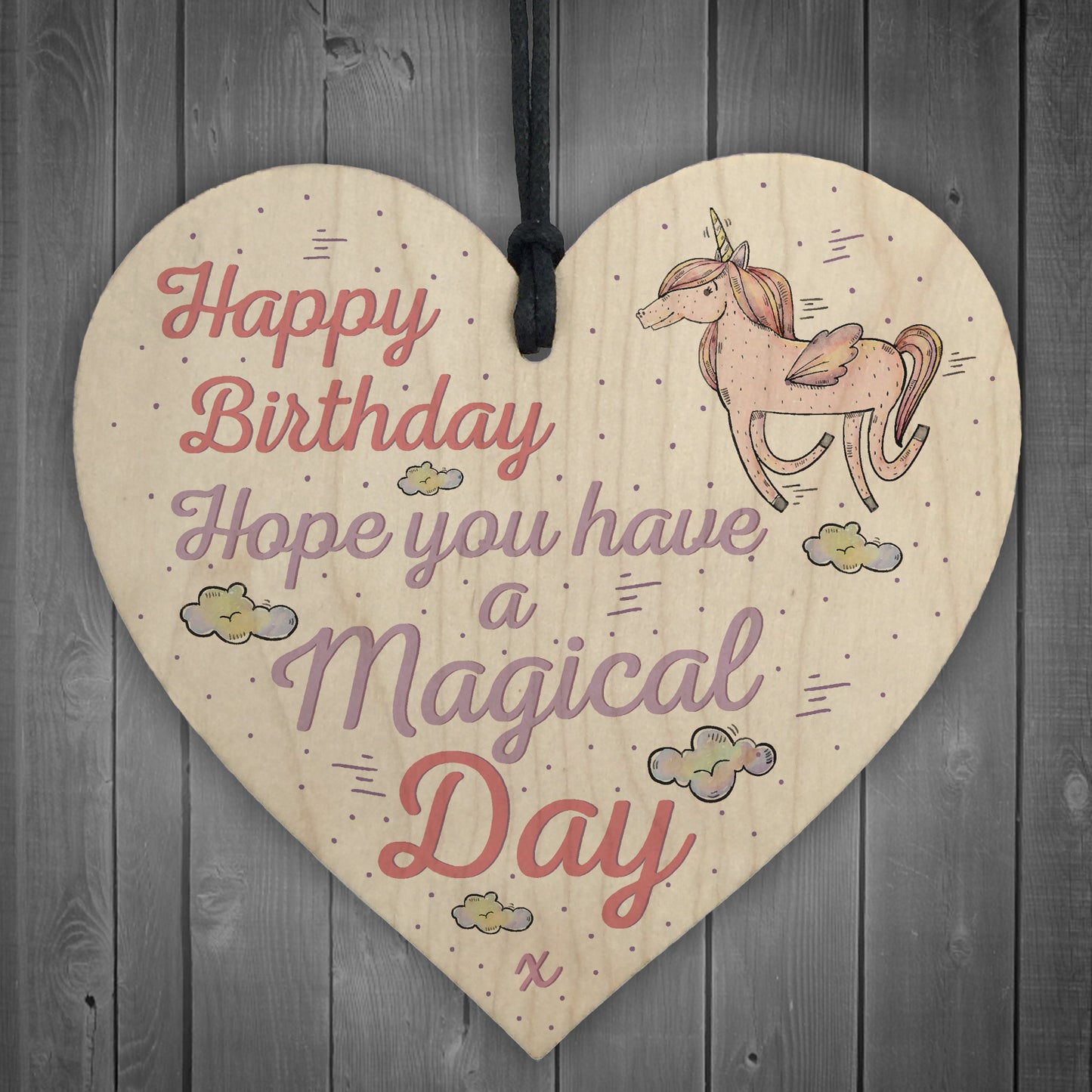 Magical Day Happy Birthday Heart Unicorn Girlfriend Mum Daughter