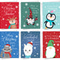 Pack of 6 Christmas Cards For Teacher Nursery Teachers Preschool