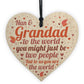 THANK YOU Gift For Nan And Grandad Wood Heart Birthday Keepsake