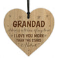 Grandad Gifts Plaque Engraved Heart Birthday Christmas Gifts