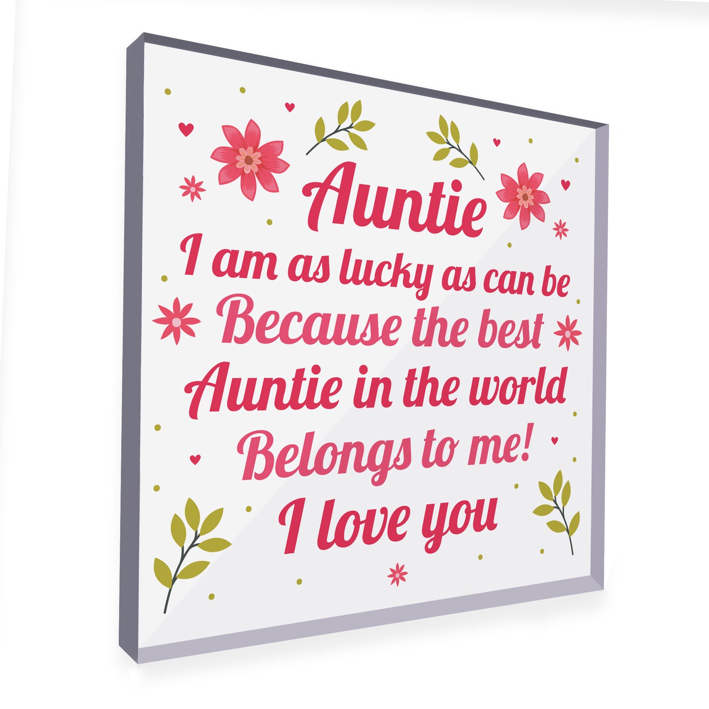 Gifts For Her Auntie Gifts From Niece Nephew Standing Plaque