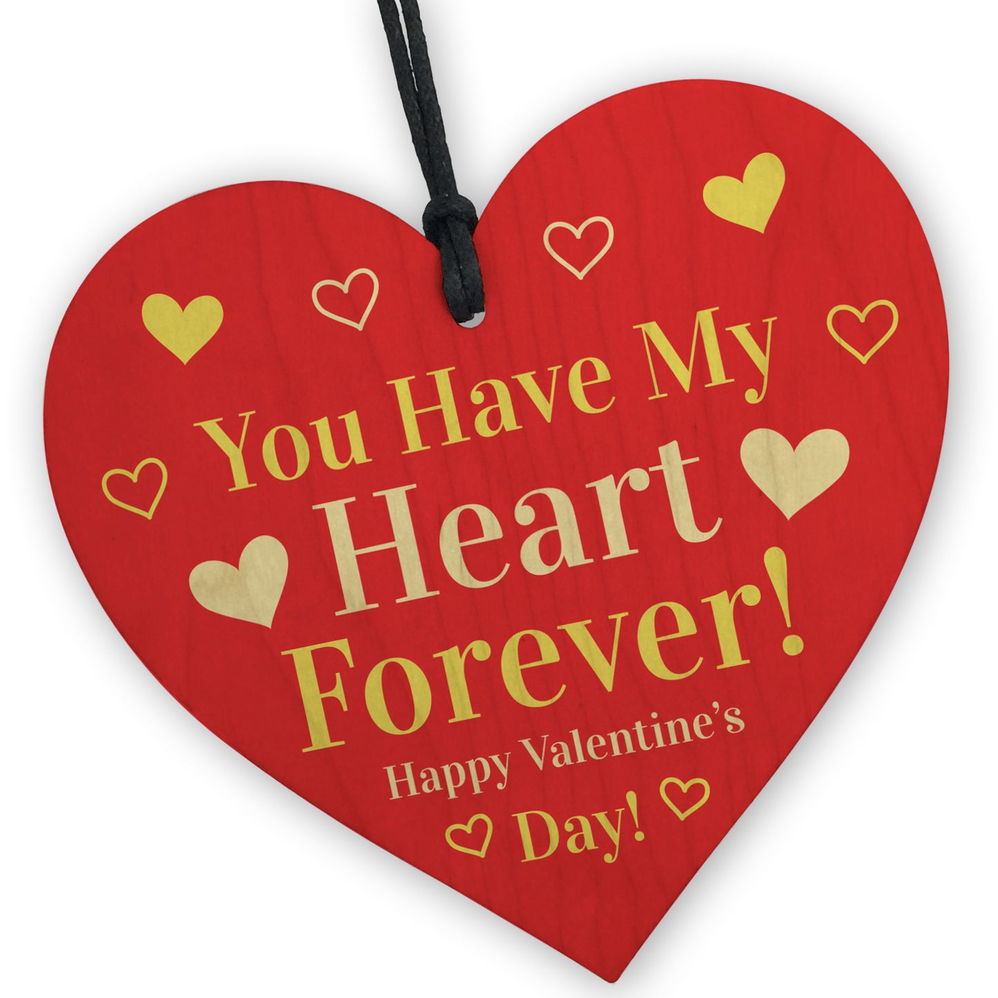 Valentines Gifts Boyfriend Husband Wife Girlfriend Wooden Heart